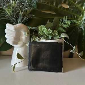 Celine Black Leather Wallet